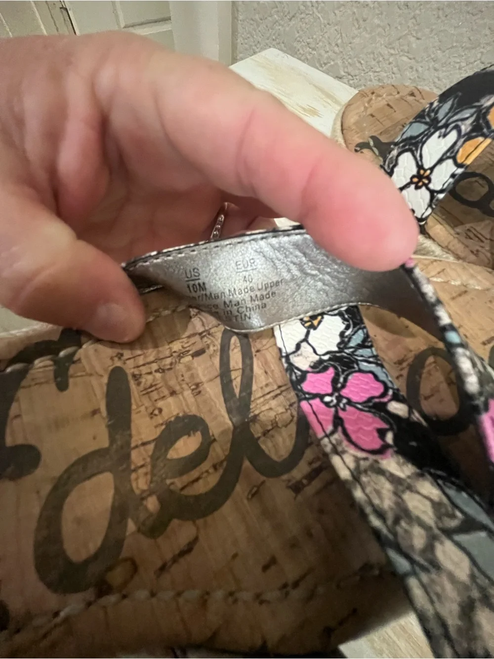 Sam Edelman Destin floral print wedge sandals